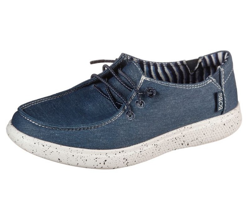 Skechers Dam Marinblå Slip On - Bobs Skipper - Sommar Life - Sverige (MLQFG-5972)